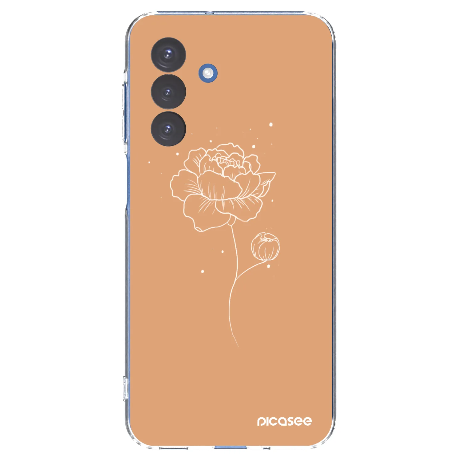 Picasee silikonový průhledný obal pro Samsung Galaxy A17 5G - Peonies