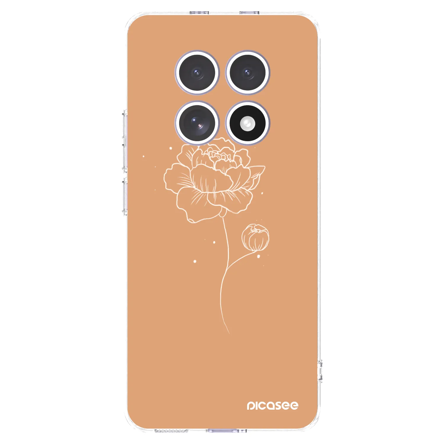 Picasee silikonový průhledný obal pro Xiaomi Redmi Note 15 - Peonies