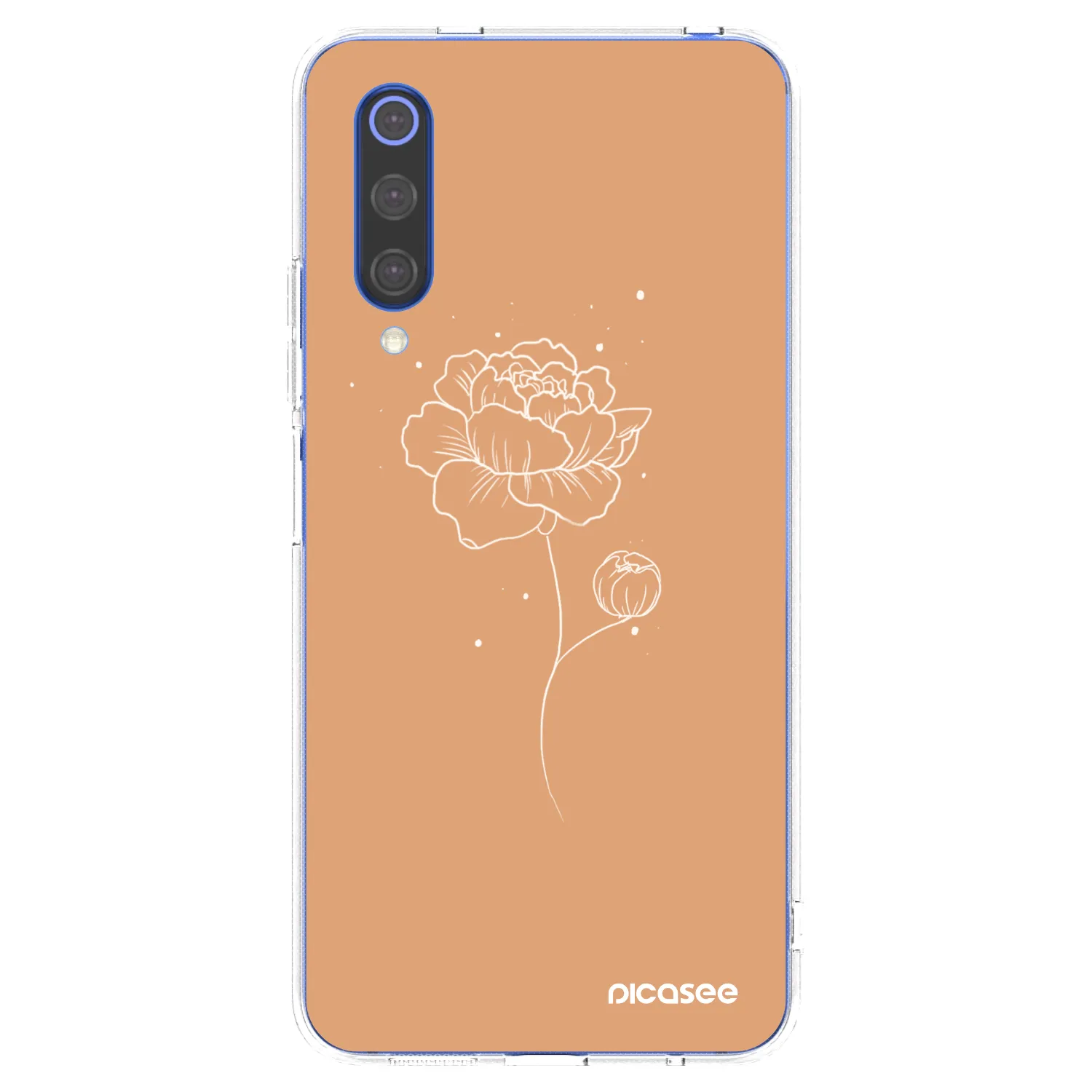 Picasee silikonový průhledný obal pro Xiaomi Mi 9 SE - Peonies