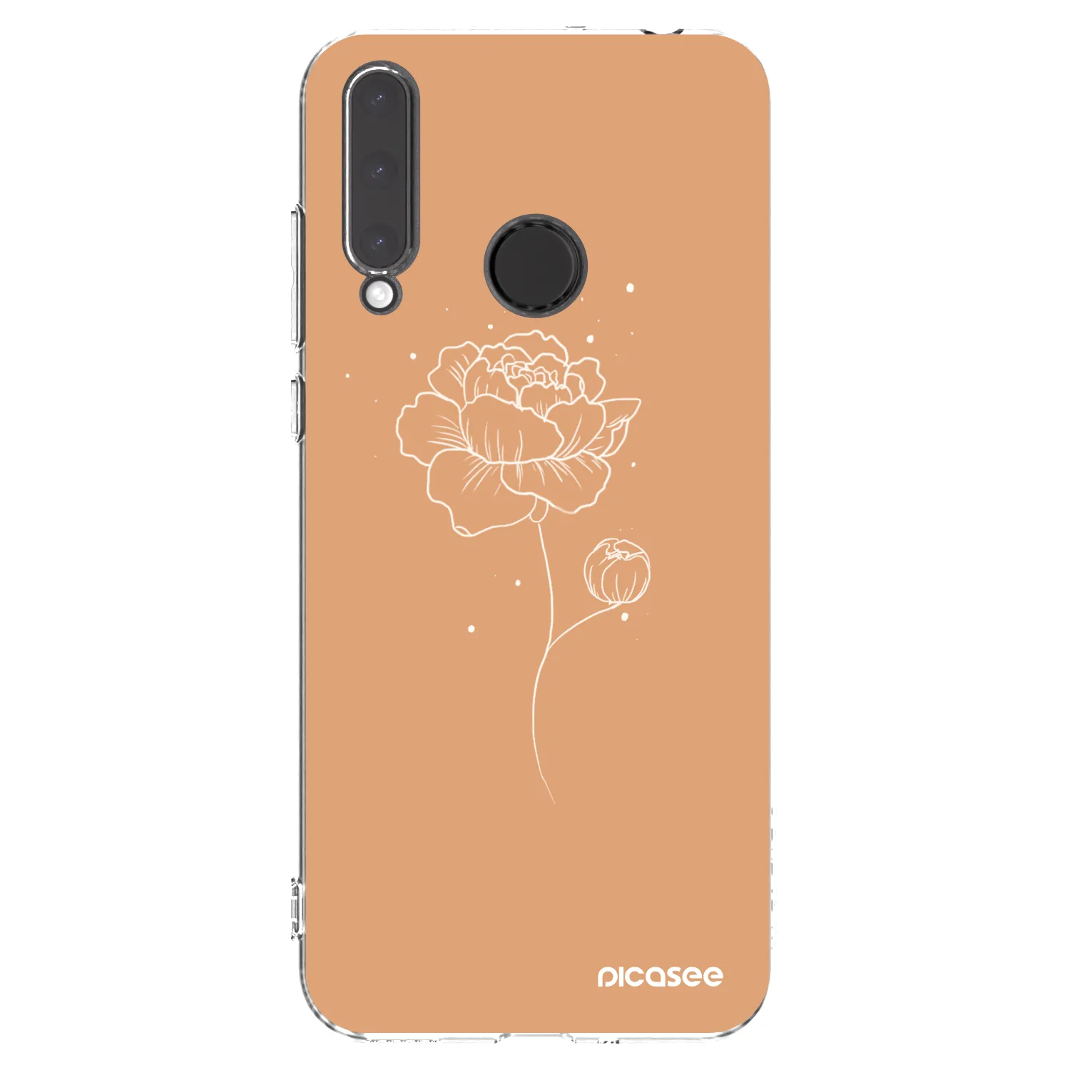 Picasee silikonový průhledný obal pro Honor 20 Lite - Peonies