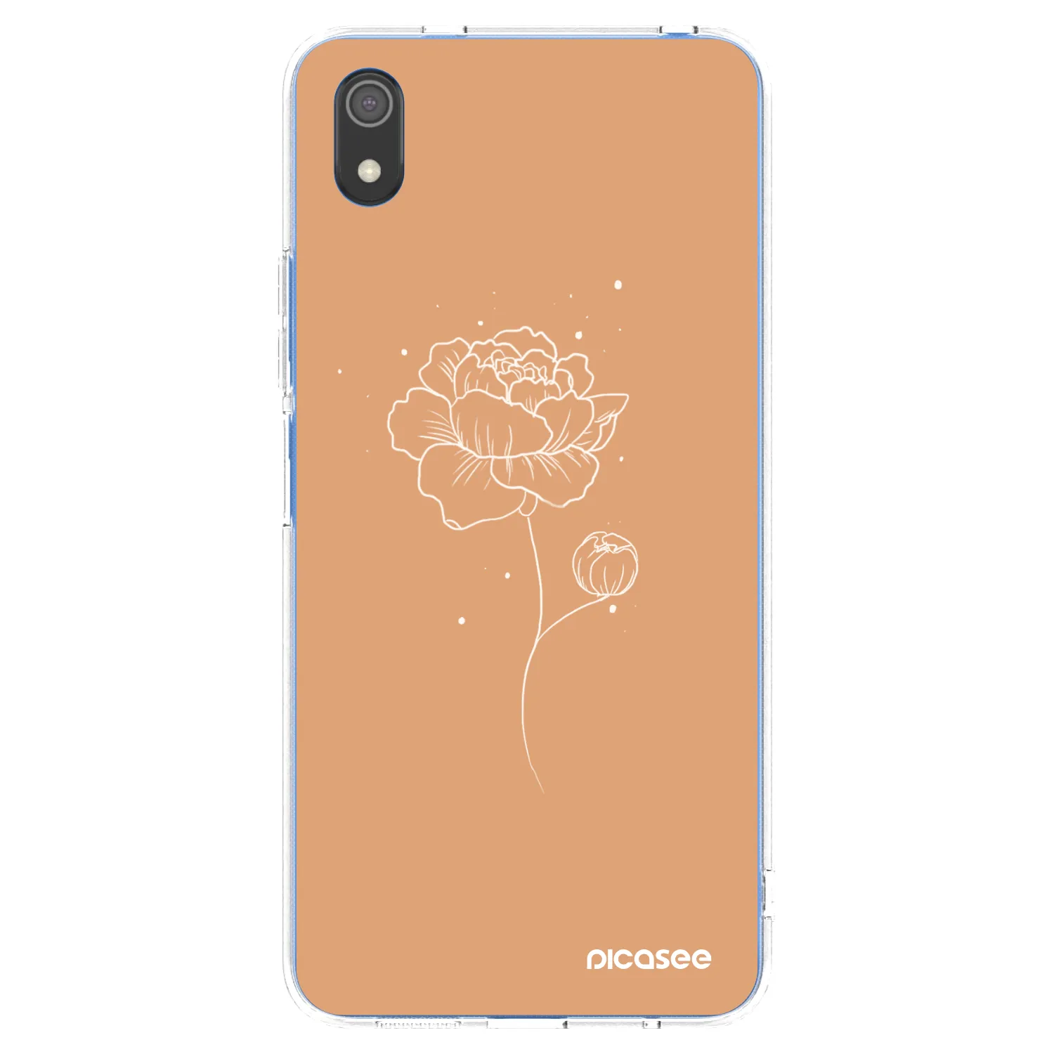 Picasee silikonový průhledný obal pro Xiaomi Redmi 7A - Peonies