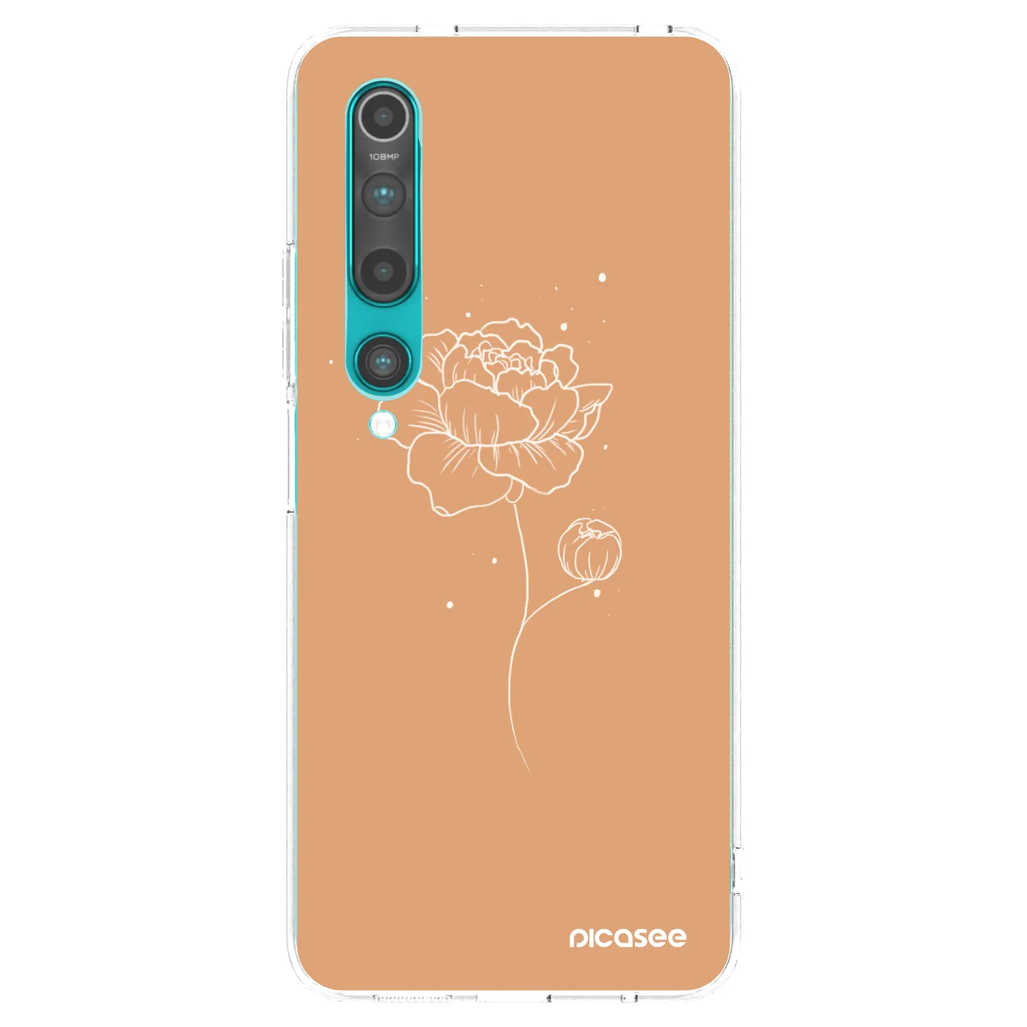 Picasee silikonový průhledný obal pro Xiaomi Mi 10 - Peonies