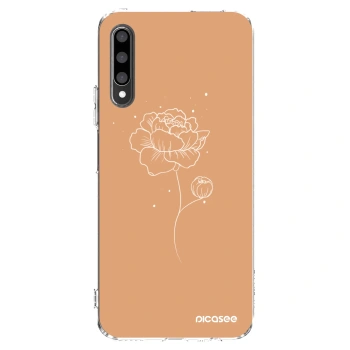 Picasee silikonový průhledný obal pro Honor 9X Pro - Peonies