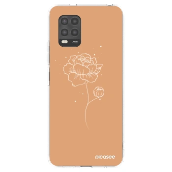 Picasee silikonový průhledný obal pro Xiaomi Mi 10 Lite - Peonies