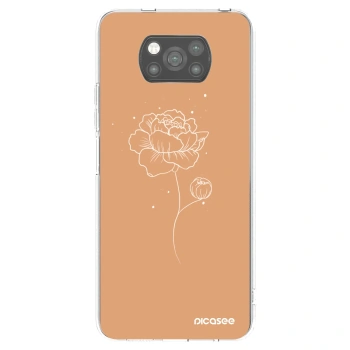 Picasee silikonový černý obal pro Xiaomi Poco X3 Pro - Peonies