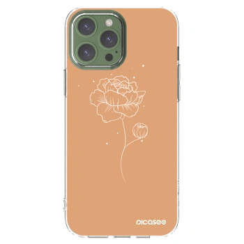 Picasee silikonový průhledný obal pro Apple iPhone 13 Pro Max - Peonies