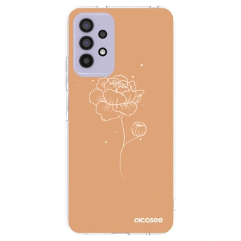 Picasee silikonový průhledný obal pro Samsung Galaxy A32 4G SM-A325F - Peonies