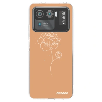 Picasee silikonový průhledný obal pro Xiaomi Mi 11 Ultra - Peonies