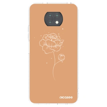 Picasee silikonový průhledný obal pro Xiaomi Redmi Note 9T - Peonies