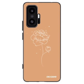Picasee silikonový černý obal pro Xiaomi 11T Pro - Peonies