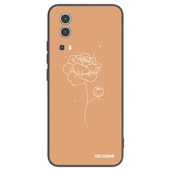 Picasee silikonový černý obal pro Vivo Y72 5G - Peonies