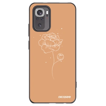 Picasee silikonový černý obal pro Xiaomi Redmi Note 11S 4G - Peonies