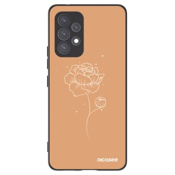 Picasee silikonový černý obal pro Samsung Galaxy A53 5G A536 - Peonies