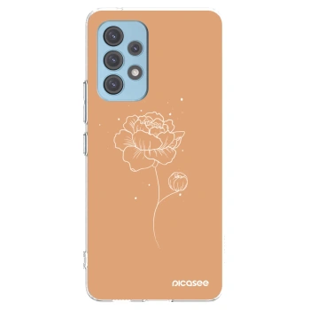 Picasee silikonový průhledný obal pro Samsung Galaxy A53 5G A536 - Peonies