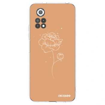 Picasee silikonový průhledný obal pro Xiaomi Poco X4 Pro 5G - Peonies