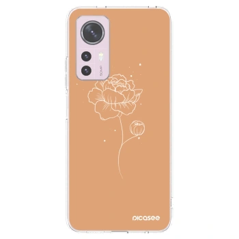 Picasee silikonový průhledný obal pro Xiaomi 12 - Peonies