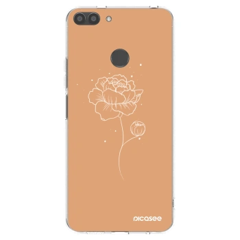 Picasee silikonový průhledný obal pro Huawei P Smart - Peonies
