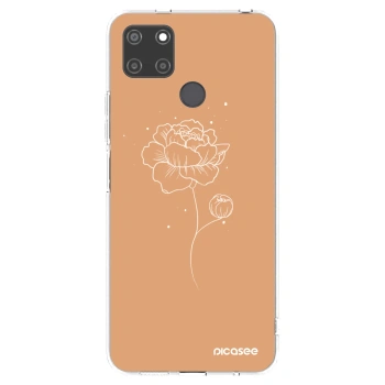 Picasee silikonový průhledný obal pro Realme C21Y - Peonies