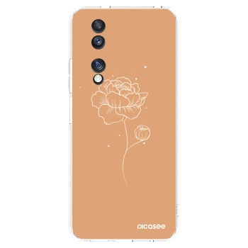 Picasee silikonový průhledný obal pro Honor 70 - Peonies