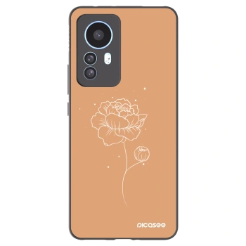 Picasee silikonový černý obal pro Xiaomi 12T - Peonies