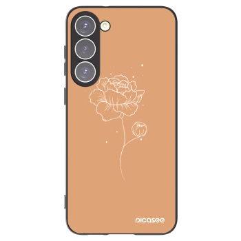 Picasee silikonový černý obal pro Samsung Galaxy S23+ 5G - Peonies