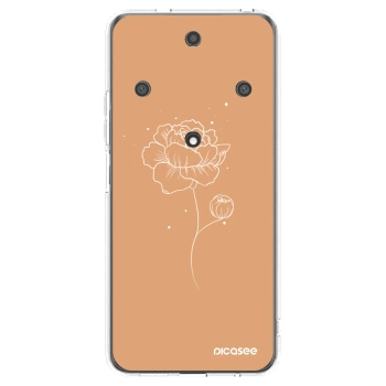 Picasee silikonový průhledný obal pro Honor Magic5 Lite 5G - Peonies