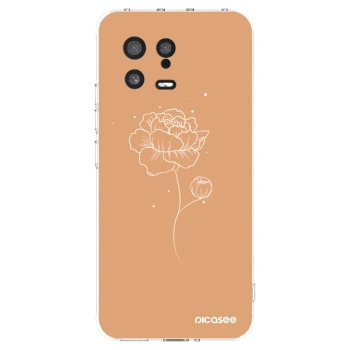 Picasee silikonový průhledný obal pro Xiaomi 13 - Peonies