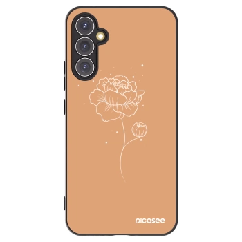 Picasee silikonový černý obal pro Samsung Galaxy A34 5G A346B - Peonies
