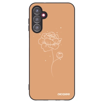 Picasee silikonový černý obal pro Samsung Galaxy A14 5G A146P - Peonies