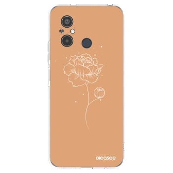 Picasee silikonový průhledný obal pro Xiaomi Redmi 12C - Peonies