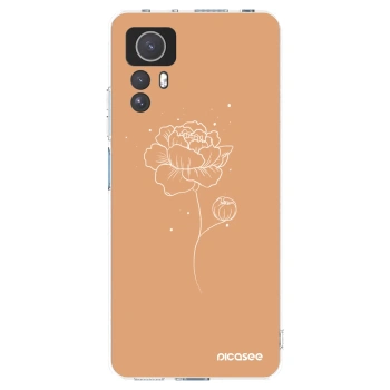 Picasee silikonový průhledný obal pro Xiaomi Redmi Note 12S - Peonies