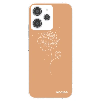 Picasee silikonový průhledný obal pro Xiaomi Redmi 12 4G - Peonies