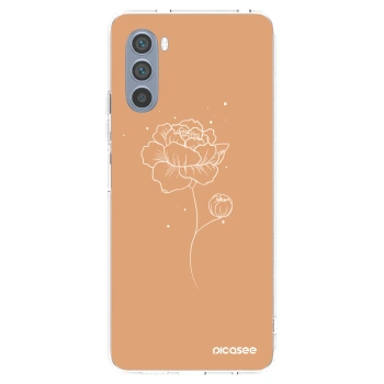 Picasee silikonový průhledný obal pro Motorola Moto G62 - Peonies