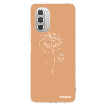 Picasee silikonový průhledný obal pro Motorola Moto G51 - Peonies