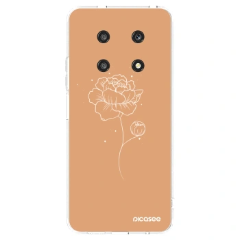 Picasee silikonový průhledný obal pro Honor Magic4 Lite 5G - Peonies
