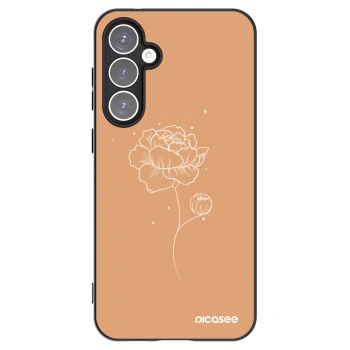 Picasee silikonový černý obal pro Samsung Galaxy S23 FE S711B - Peonies