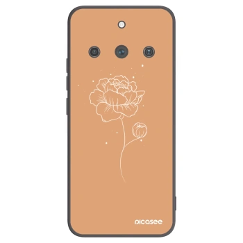 Picasee silikonový černý obal pro Realme 11 Pro+ - Peonies