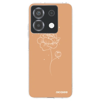 Picasee silikonový průhledný obal pro Xiaomi Poco X6 - Peonies