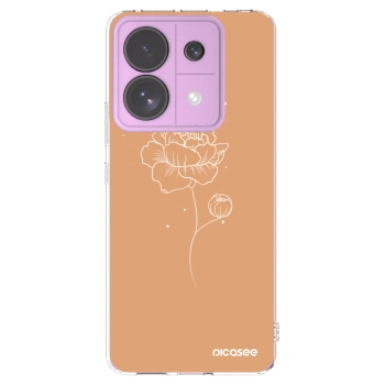 Picasee silikonový průhledný obal pro Xiaomi Redmi Note 13 Pro 5G - Peonies
