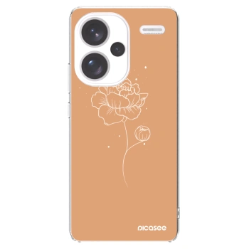 Picasee silikonový průhledný obal pro Xiaomi Redmi Note 13 Pro+ 5G - Peonies