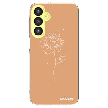 Picasee silikonový průhledný obal pro Samsung Galaxy A25 A256B 5G - Peonies