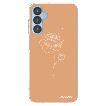 Picasee silikonový průhledný obal pro Samsung Galaxy A15 A156B 5G - Peonies