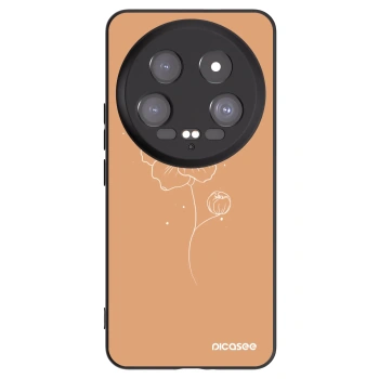 Picasee silikonový černý obal pro Xiaomi 14 Ultra - Peonies