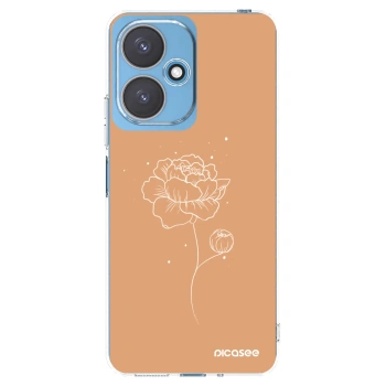 Picasee silikonový průhledný obal pro Xiaomi Redmi 13C 5G - Peonies