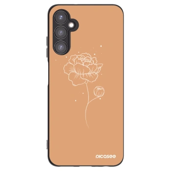 Picasee silikonový černý obal pro Samsung Galaxy A05s A057G - Peonies
