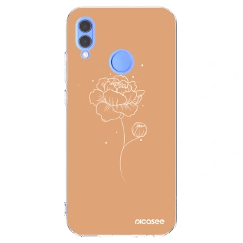 Picasee silikonový průhledný obal pro Honor 10 Lite - Peonies