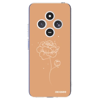 Picasee silikonový průhledný obal pro Xiaomi Redmi 14C - Peonies