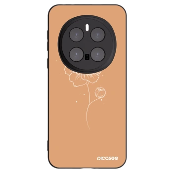 Picasee silikonový černý obal pro Honor Magic7 Pro 5G - Peonies