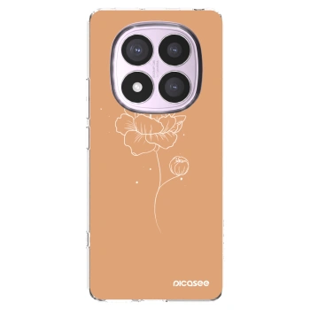 Picasee silikonový průhledný obal pro Xiaomi Redmi Note 14 Pro 4G - Peonies