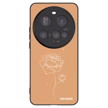Picasee silikonový černý obal pro Xiaomi 15 Ultra - Peonies